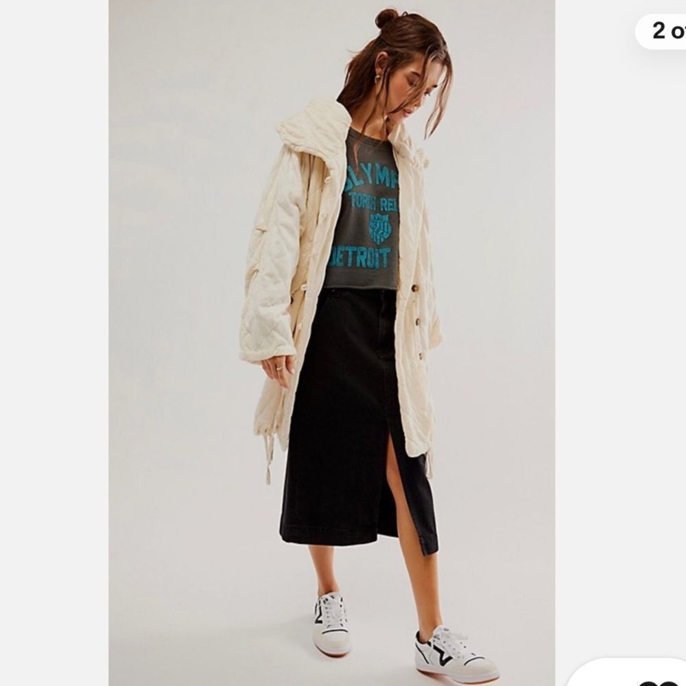 Free People One Cedar Parachute quilted Jacket
